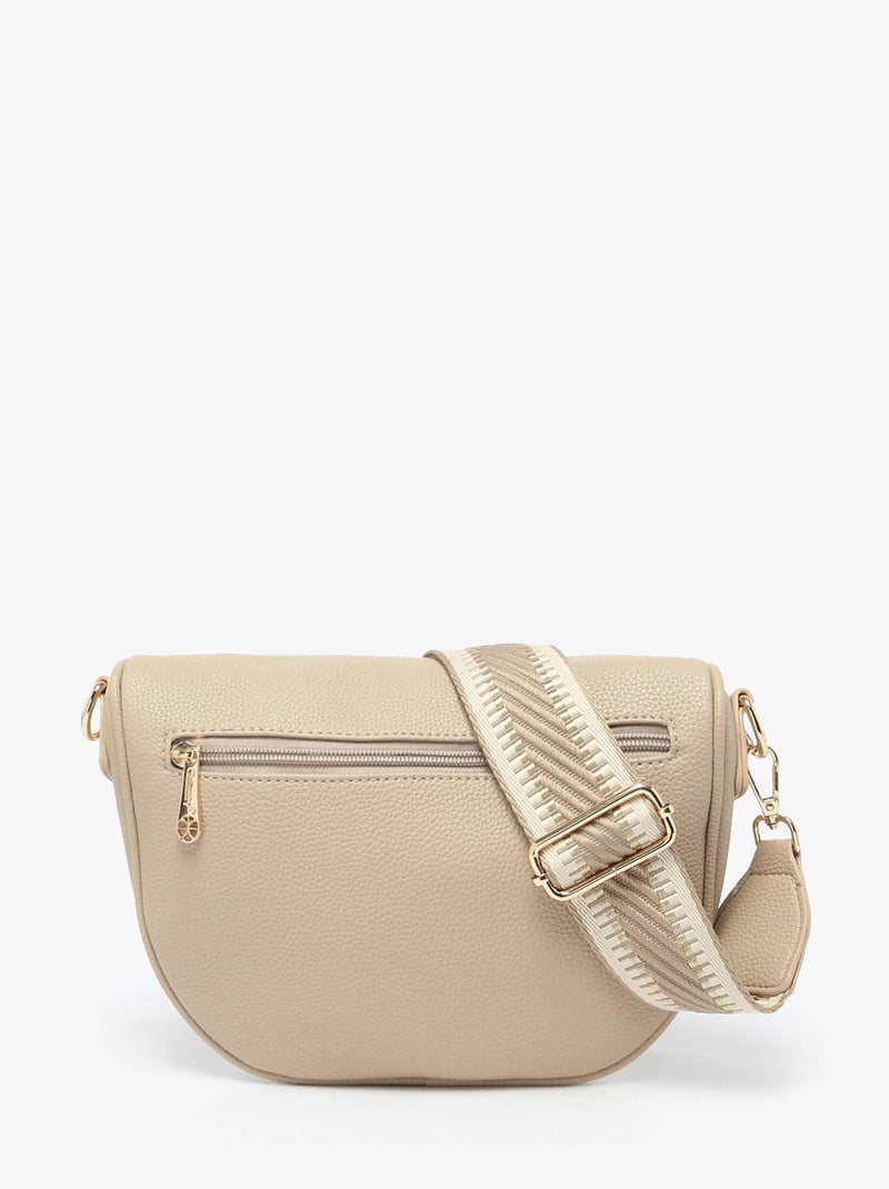 Sac Banane Sangle Miniprix Toile Enduite Taupe - Kiabi