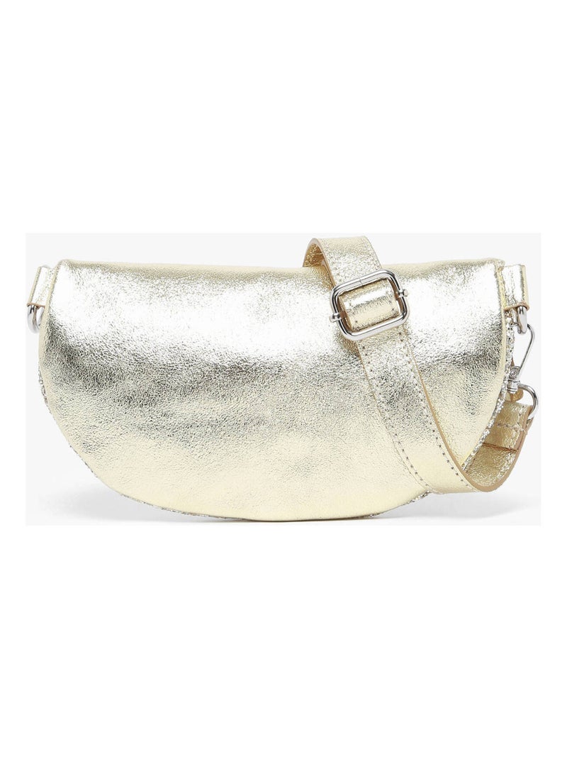 Sac Banane Star Cuir Milano Synthetique Garni Cuir Doré/or - Kiabi