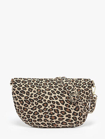 Sac Banane Velvet Leopardo Cuir Milano Cuir De Vachette