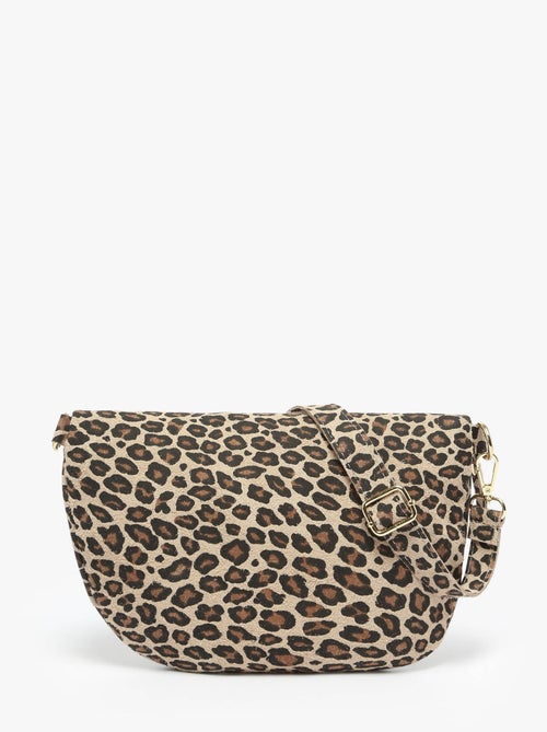 Sac Banane Velvet Leopardo Cuir Milano Cuir De Vachette - Kiabi