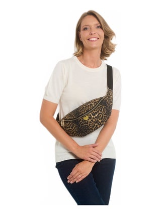 Sac banane zippé imprimé animalier