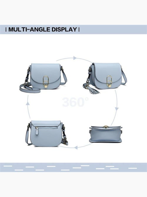 Sac bandoulière à franges bretelles amovibles 22x8x18 cm - miss lulu - Kiabi Sac bandoulière à franges bretelles amovibles 22x8x18 cm - miss lulu - Kiabi