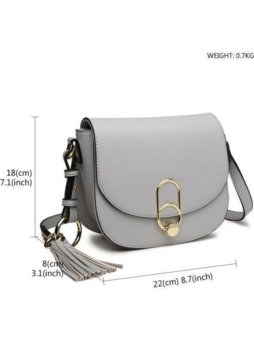 Sac bandoulière à franges bretelles amovibles 22x8x18 cm - miss lulu - Kiabi Sac bandoulière à franges bretelles amovibles 22x8x18 cm - miss lulu - Kiabi