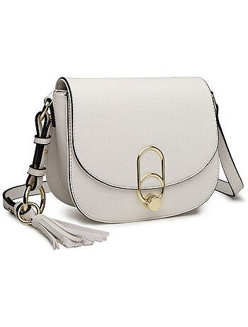 Sac bandoulière à franges bretelles amovibles 22x8x18 cm - miss lulu