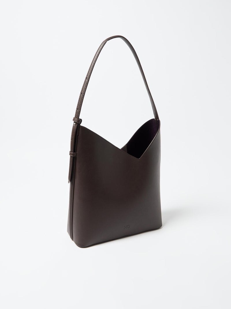 Sac bandoulière asymétrique, MO Fashion Marron - Kiabi