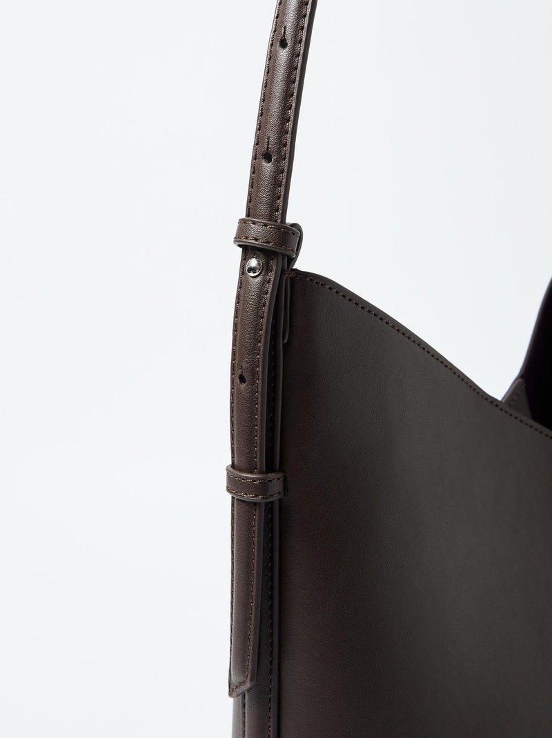 Sac bandoulière asymétrique, MO Fashion Marron - Kiabi