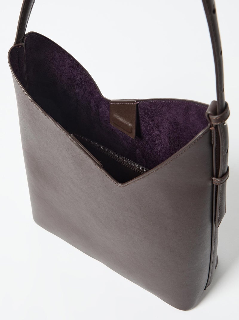 Sac bandoulière asymétrique, MO Fashion Marron - Kiabi