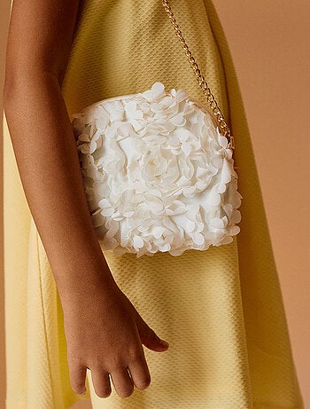 Sac Bandoulière avec Effet de Fleurs