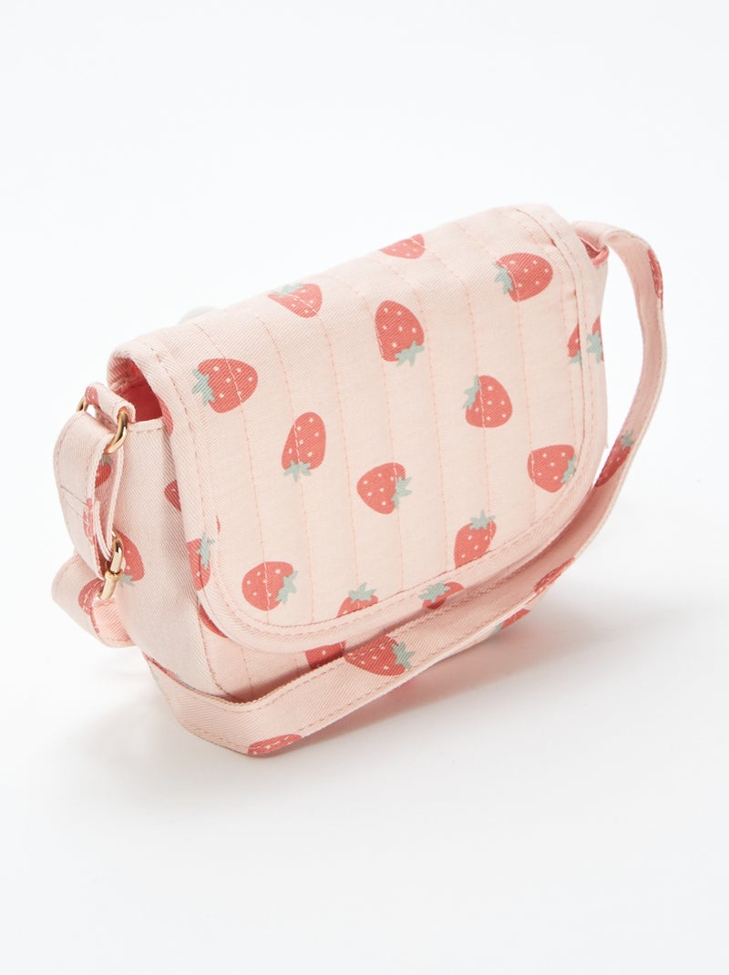 Sac bandoulière avec imprimé ROSE - Kiabi