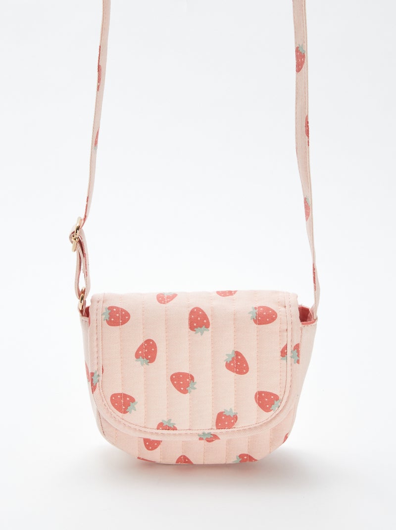 Sac bandoulière avec imprimé ROSE - Kiabi