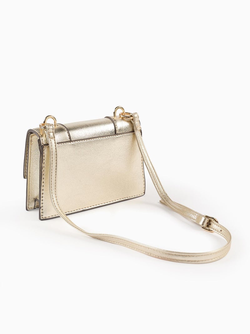 Sac Bandoulière avec Strass Doré/or - Kiabi