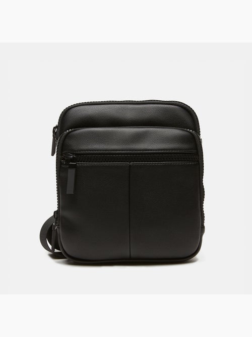 Sac bandoulière avec triple zip - Kiabi
