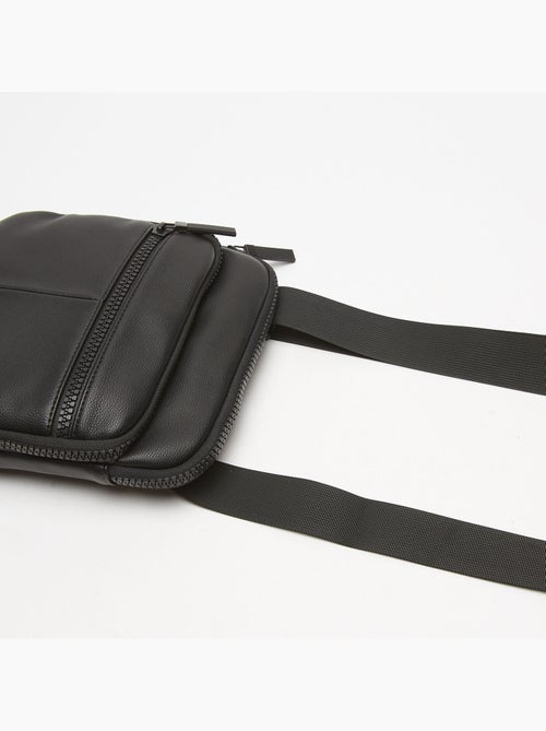 Sac bandoulière avec triple zip - Kiabi