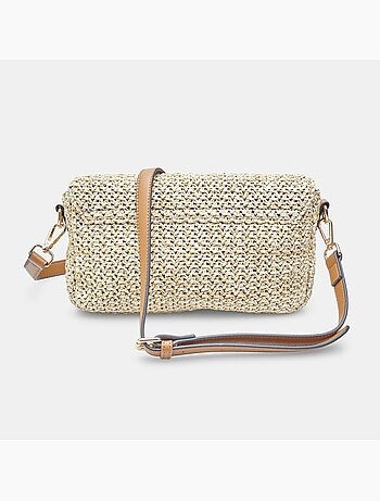 Sac bandoulière BATA en raphia