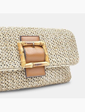 Sac bandoulière BATA en raphia