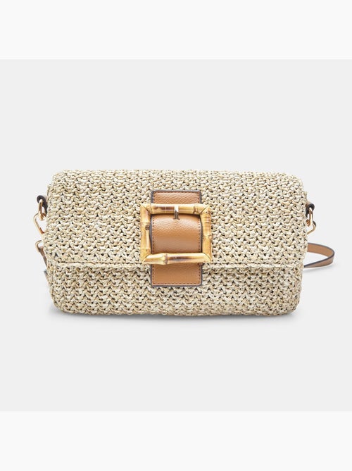 Sac bandoulière BATA en raphia - Kiabi
