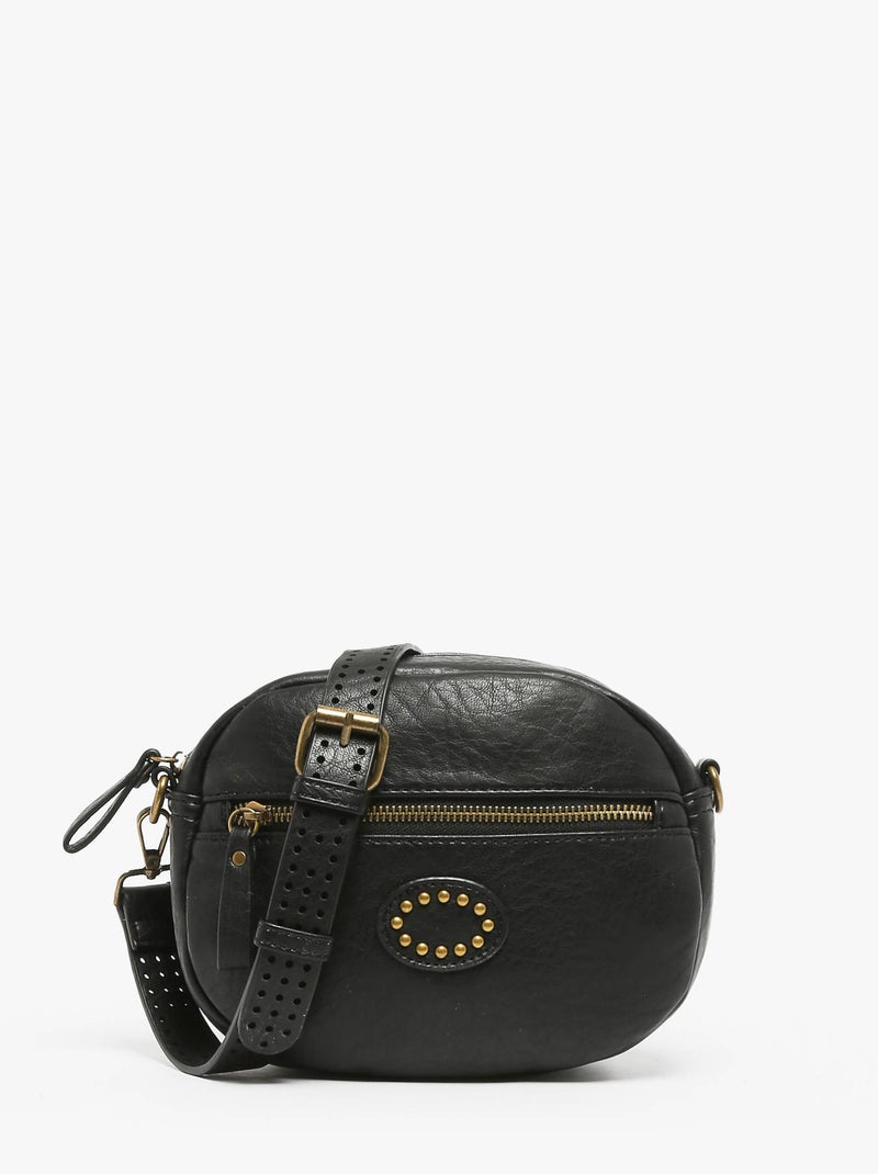 Sac Bandoulière Bubble Miniprix Toile Enduite Noir - Kiabi