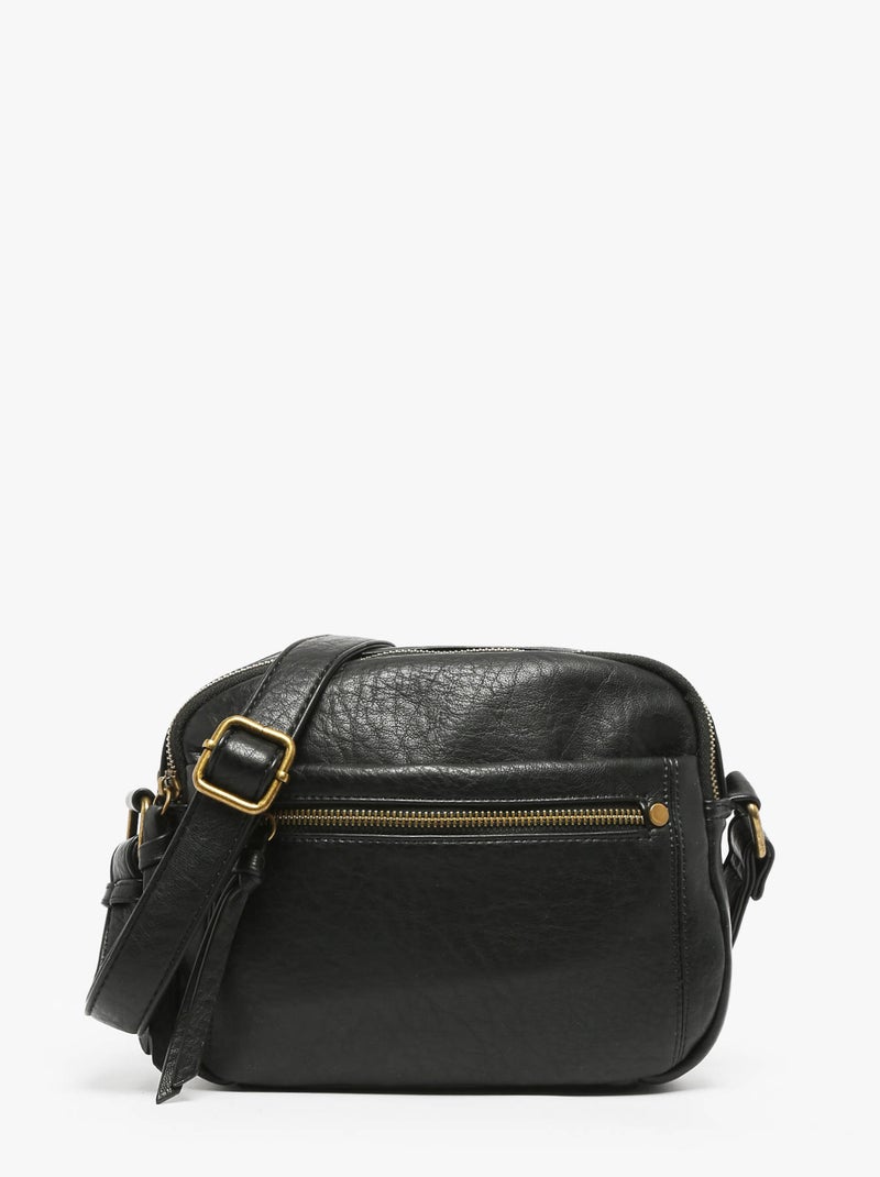 Sac Bandoulière Bubble Miniprix Toile Enduite Noir - Kiabi