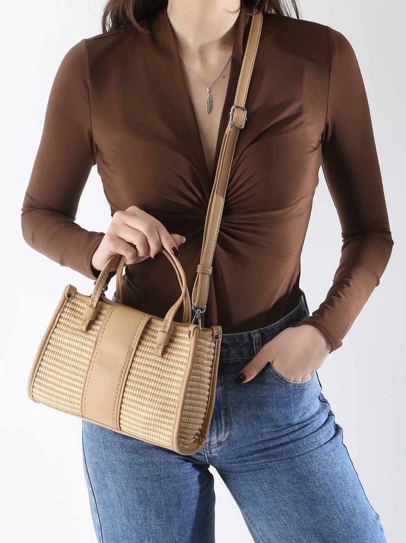 Sac Bandoulière Cannes Torrow Synthetique Beige - Kiabi