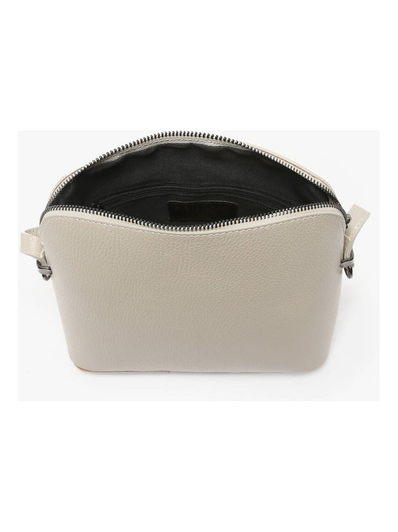 Sac Bandoulière Caviar Cuir Milano Cuir De Vachette Beige clair - Kiabi