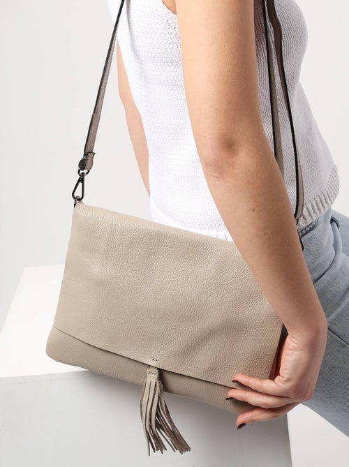 Sac Bandoulière Caviar Cuir Milano Cuir De Vachette - Kiabi