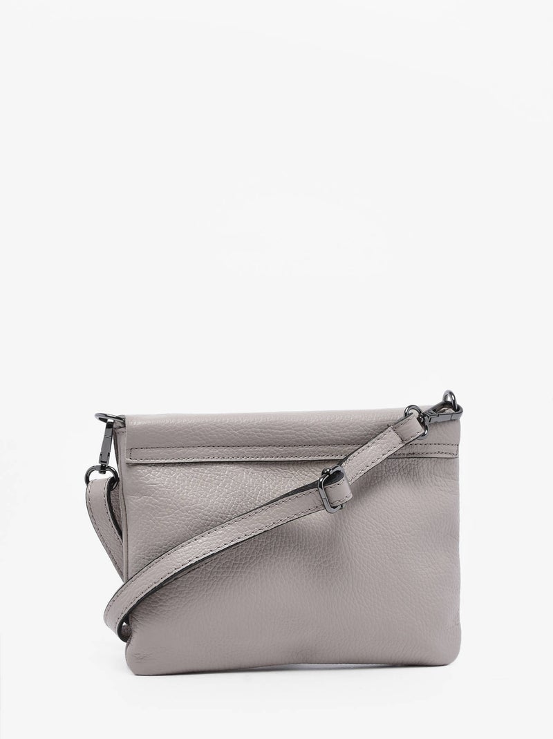 Sac Bandoulière Caviar Cuir Milano Cuir De Vachette Beige clair - Kiabi