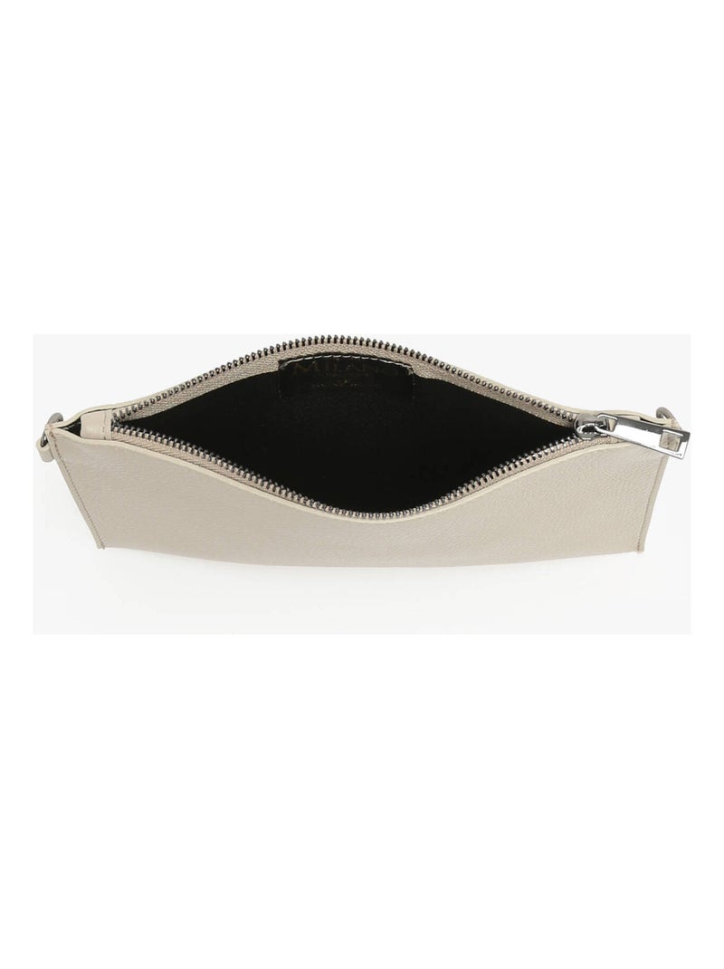 Sac Bandoulière Caviar Cuir Milano Cuir De Vachette Beige clair - Kiabi