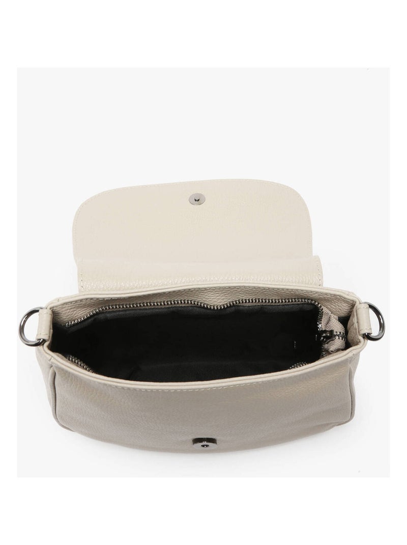 Sac Bandoulière Caviar Cuir Milano Cuir De Vachette Beige clair - Kiabi