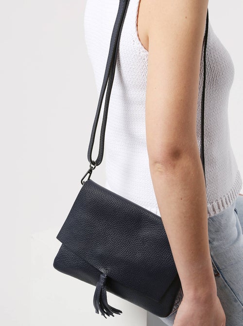 Sac Bandoulière Caviar Cuir Milano Cuir De Vachette - Kiabi