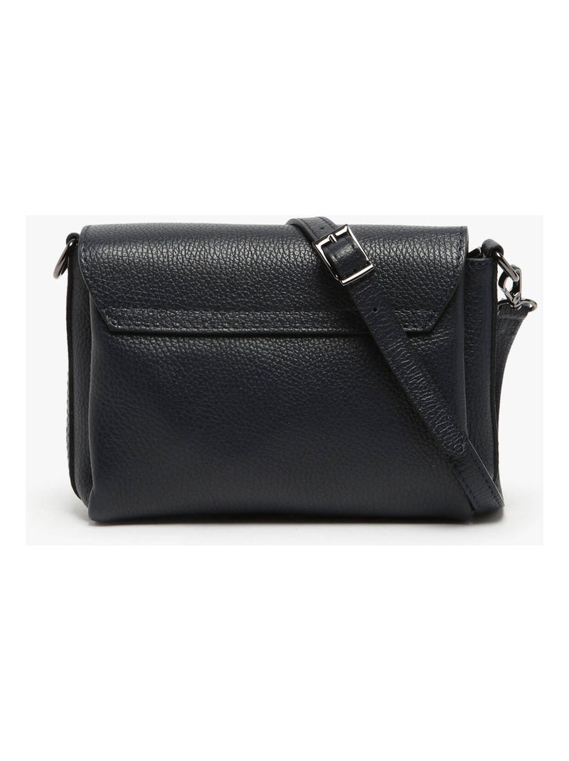 Sac Bandoulière Caviar Cuir Milano Cuir De Vachette Bleu électrique - Kiabi