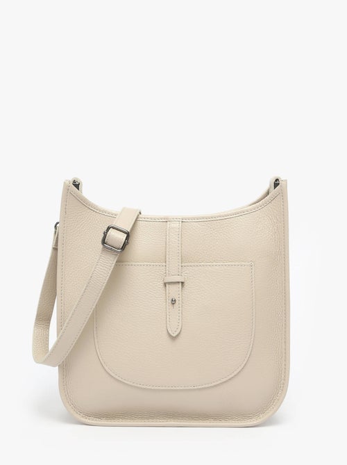 Sac Bandoulière Caviar Cuir Milano Cuir De Vachette - Kiabi