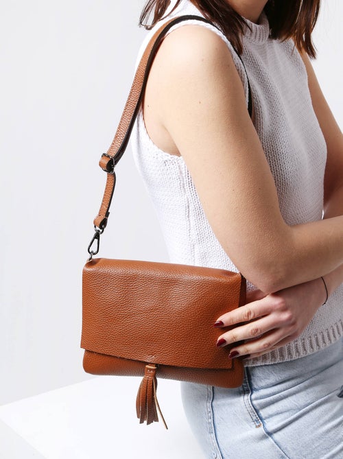 Sac Bandoulière Caviar Cuir Milano Cuir De Vachette - Kiabi