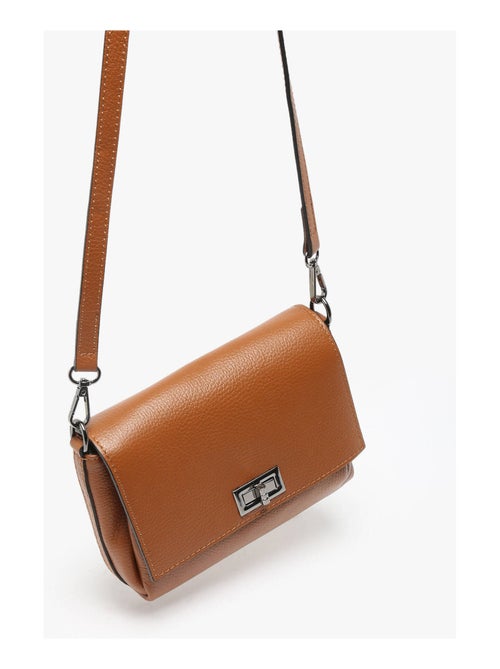 Sac Bandoulière Caviar Cuir Milano Cuir De Vachette - Kiabi