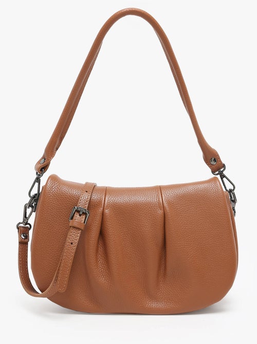 Sac Bandoulière Caviar Cuir Milano Cuir De Vachette - Kiabi