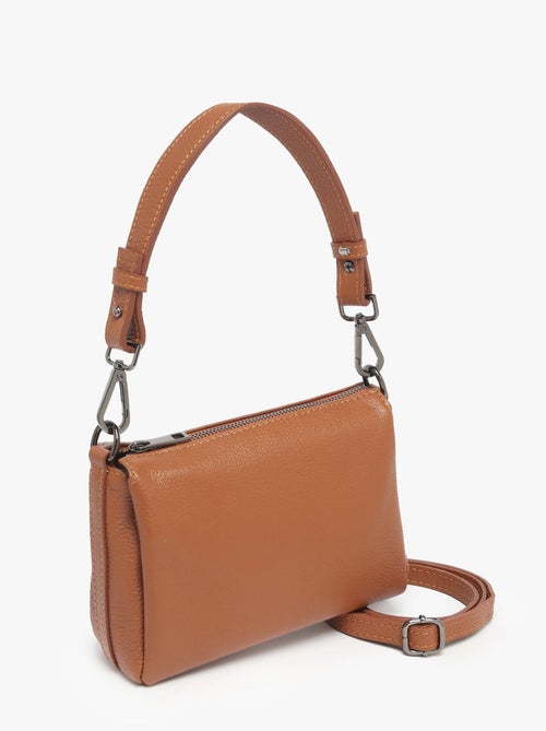 Sac Bandoulière Caviar Cuir Milano Cuir De Vachette - Kiabi