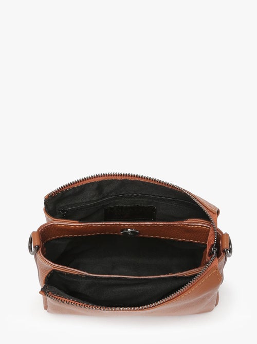 Sac Bandoulière Caviar Cuir Milano Cuir De Vachette - Kiabi