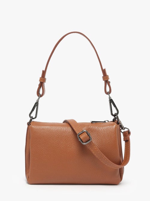 Sac Bandoulière Caviar Cuir Milano Cuir De Vachette - Kiabi