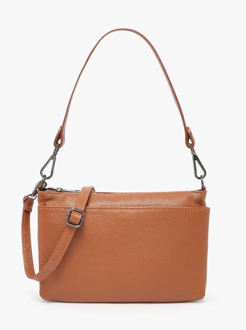 Sac Bandoulière Caviar Cuir Milano Cuir De Vachette - Kiabi