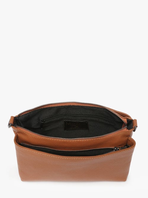 Sac Bandoulière Caviar Cuir Milano Cuir De Vachette - Kiabi