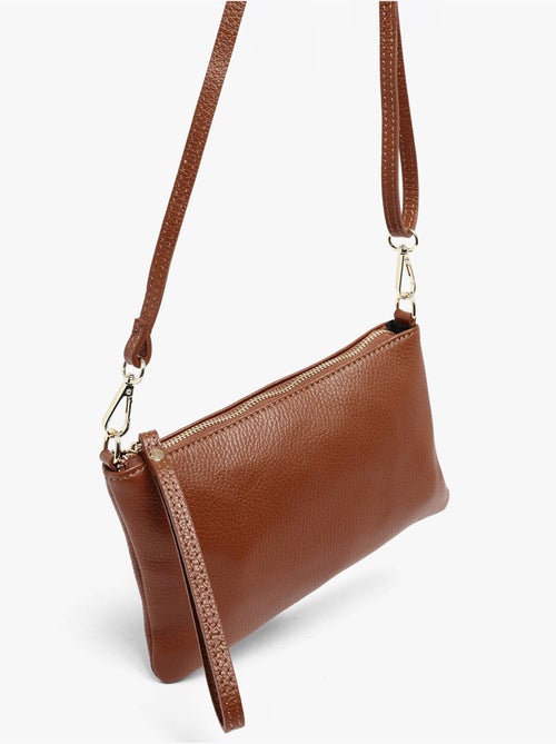 Sac bandoulière caviar cuir milano cuir de vachette - Kiabi Sac bandoulière caviar cuir milano cuir de vachette - Kiabi