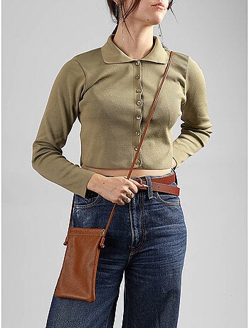 Sac bandoulière caviar cuir milano cuir de vachette