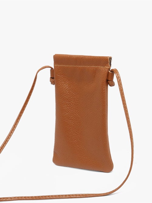 Sac bandoulière caviar cuir milano cuir de vachette - Kiabi