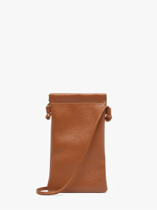 Sac bandoulière caviar cuir milano cuir de vachette - Kiabi