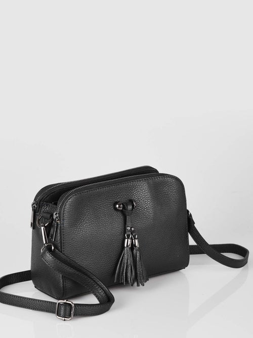 Sac Bandouliere Caviar Cuir Milano Cuir De Vachette - Kiabi