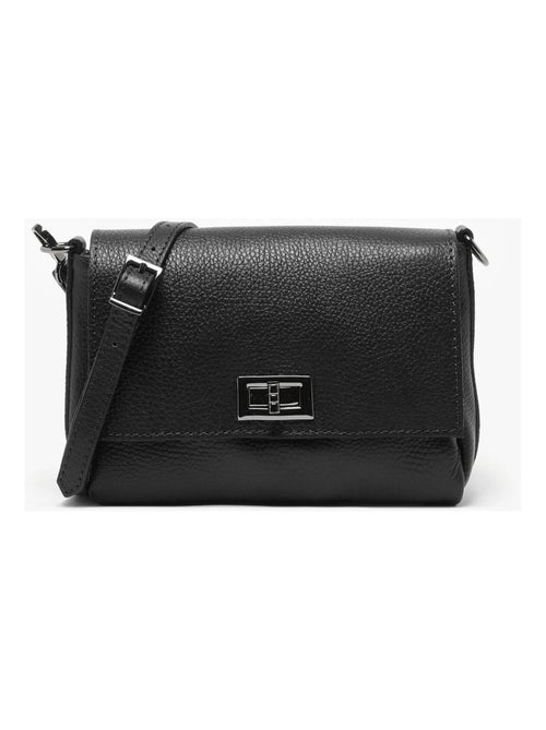 Sac Bandoulière Caviar Cuir Milano Cuir De Vachette - Kiabi