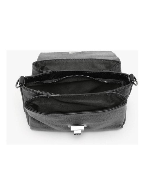 Sac Bandoulière Caviar Cuir Milano Cuir De Vachette - Kiabi
