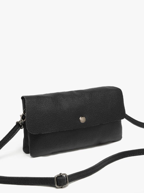 Sac Bandoulière Caviar Cuir Milano Cuir De Vachette - Kiabi