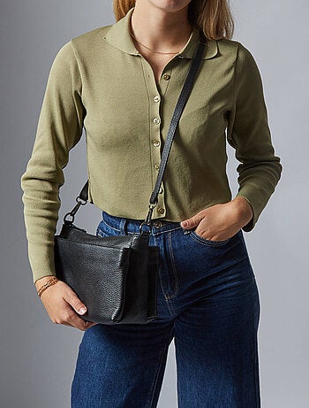 Sac Bandoulière Caviar Cuir Milano Cuir De Vachette