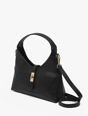 Sac bandoulière caviar cuir milano cuir de vachette