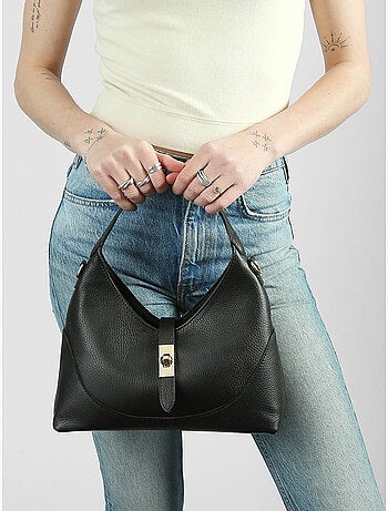 Sac bandoulière caviar cuir milano cuir de vachette